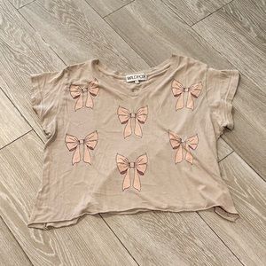 Wildfox Bow Crop Top